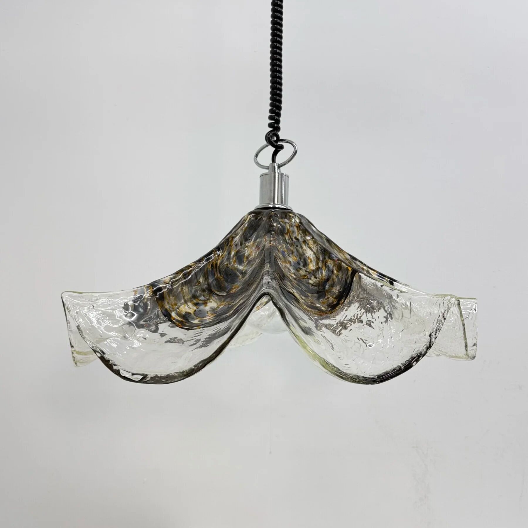 Lampe en verre et métal