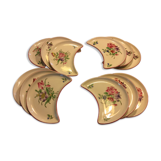 KG Luneville earthenware salad plates