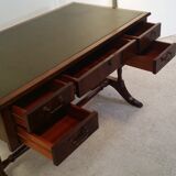 English mahogany leather desk