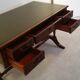 Bureau cuir anglais acajou