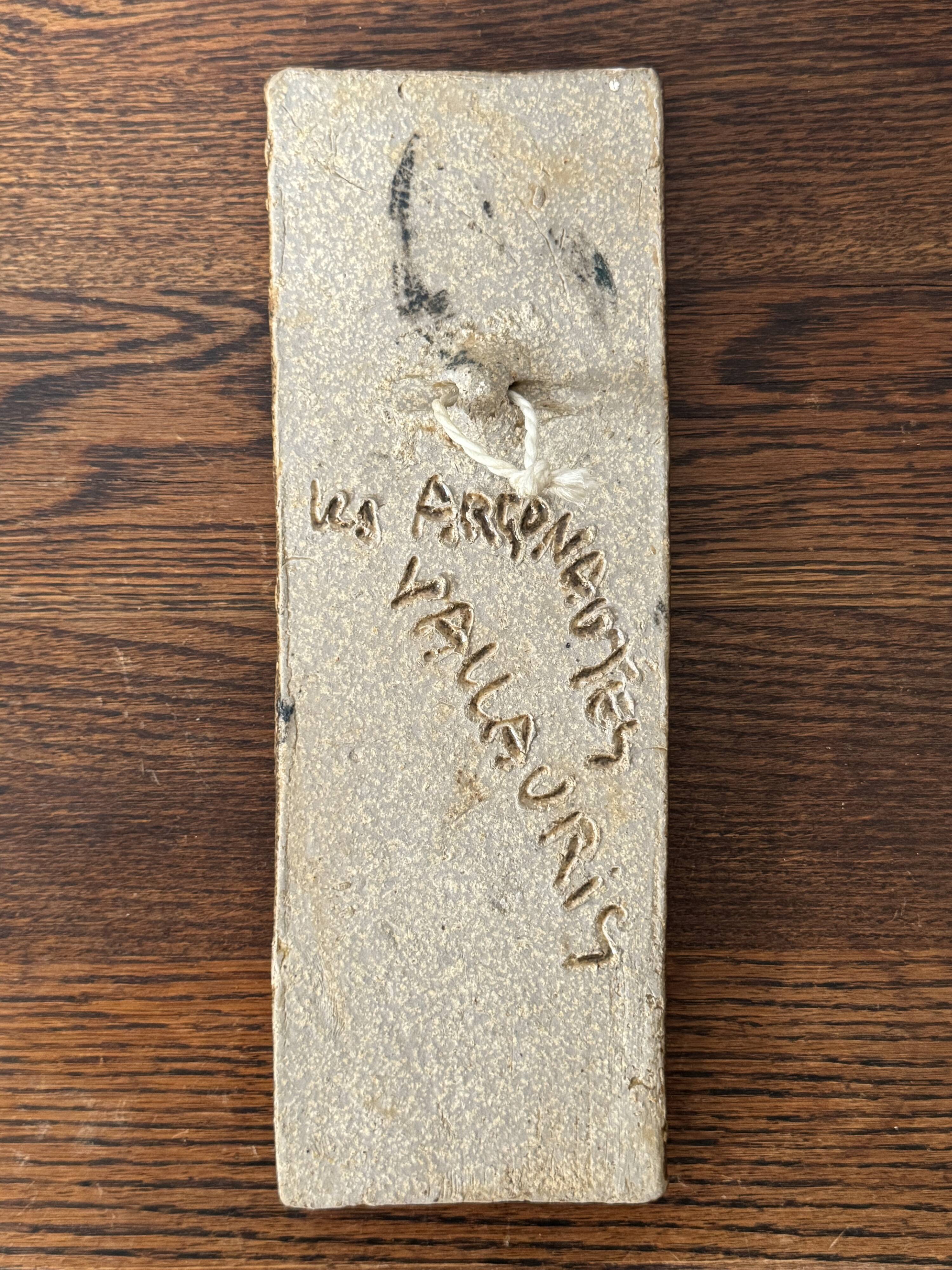 Ensemble de 3 plaques en céramique par les Argonautes, Vallauris, 1960