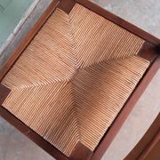 4 straw chairs.