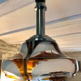 Suspension in Murano glass and chrome metal