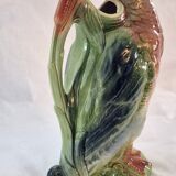 Zoomorphic pitcher barbotine Saint Clément Mallard Duck A028