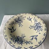 Compotier on pedestal XIXth Terre de Fer L. Chanut Paris