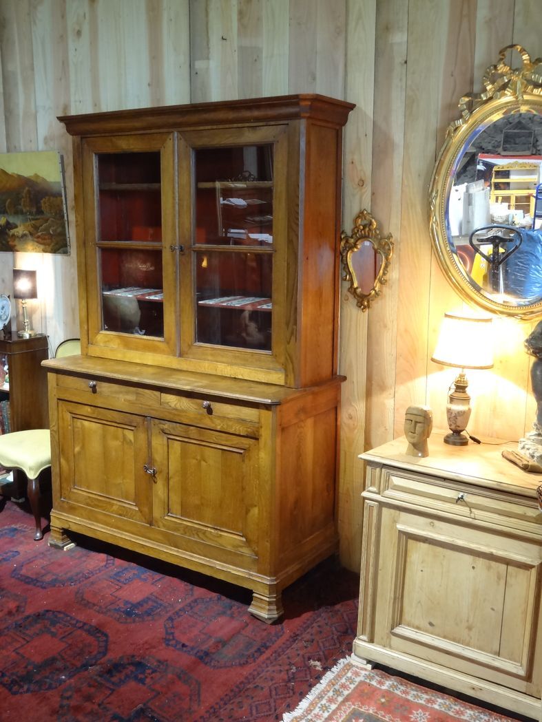Two-body sideboard XIXth in oak 150 x 224 cm