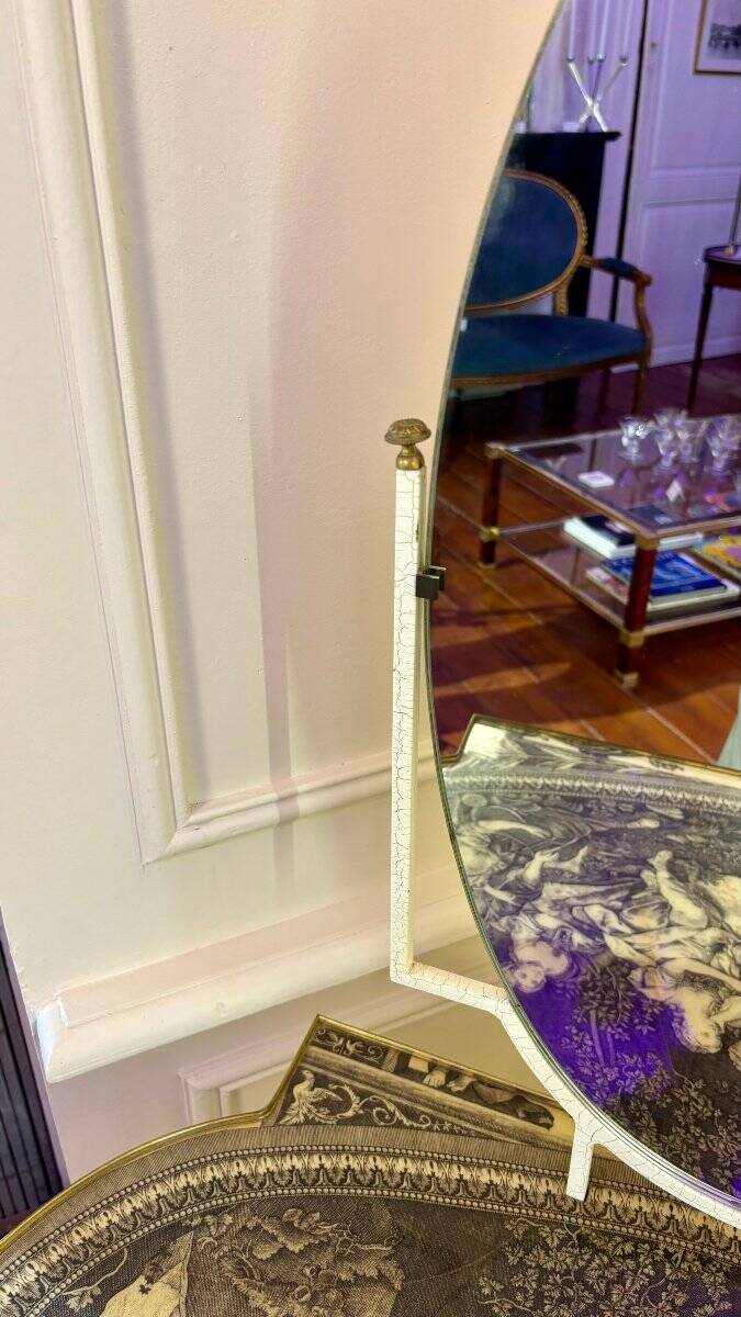 Original hairdresser - tray with Toile de Jouy pattern