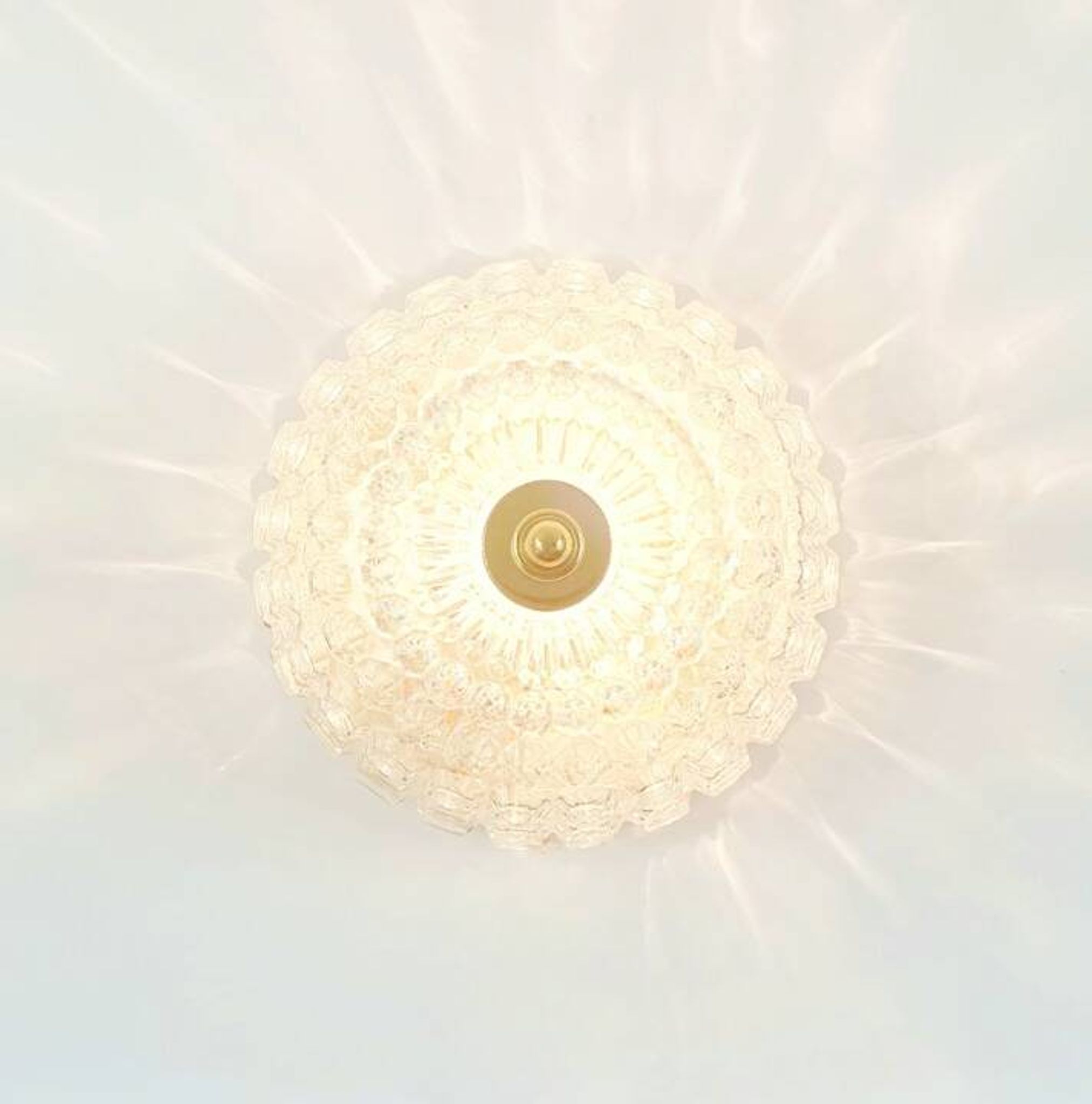 Mid-Century Bubble Glass Ceiling Light / Wall Light by H. Tynell, 1960s