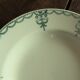Mismatched lot 4 green hollow plates Flowers Garland Gaudeloupe Saint Amand