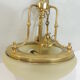 Suspension verre et laiton vintage