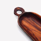 Empty pocket in olive wood