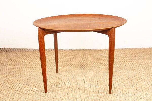 Table basse, pliable, Danoise en teck, modèle 4508 par Engholm et Willumsen