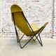 Vintage Butterfly Chair in Green Suede Leather, 1970s