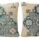 Set of 2 vintage Turkish cushion covers 51x51 cm