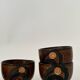 Set of 4 ceramic cups, Japanese pottery, circa 1960/70