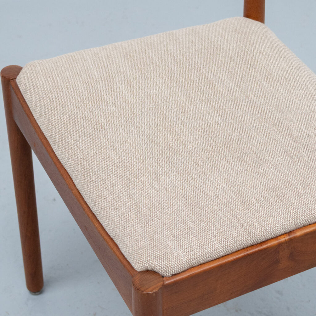 Danish dining chairs set by Johannes Nørgaard 1960s