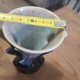 Vase soliflore grès flammé du Morvan petit-massé 58