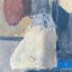 Oil on canvas stylized bouquet