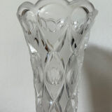 Worked glass vase