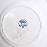 Vintage ceramic dinner plate from Terre de Fer – Reed and shell pattern
