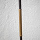 wrought iron and brass floor lamp with tripod leg, vintage floor lamp, 50s