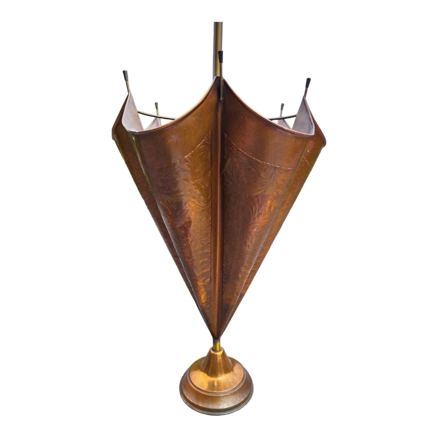Copper umbrella stand