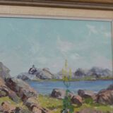 Original Swedish Oil on Panel – “Lakeside” by Gunnar Nilsson