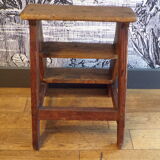 Old stepladder 3 wooden steps