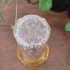 Vase en verre bullé