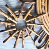 Mirror sun flower in rattan