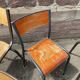 Set of 10 mismatched industrial chairs vintage mullca