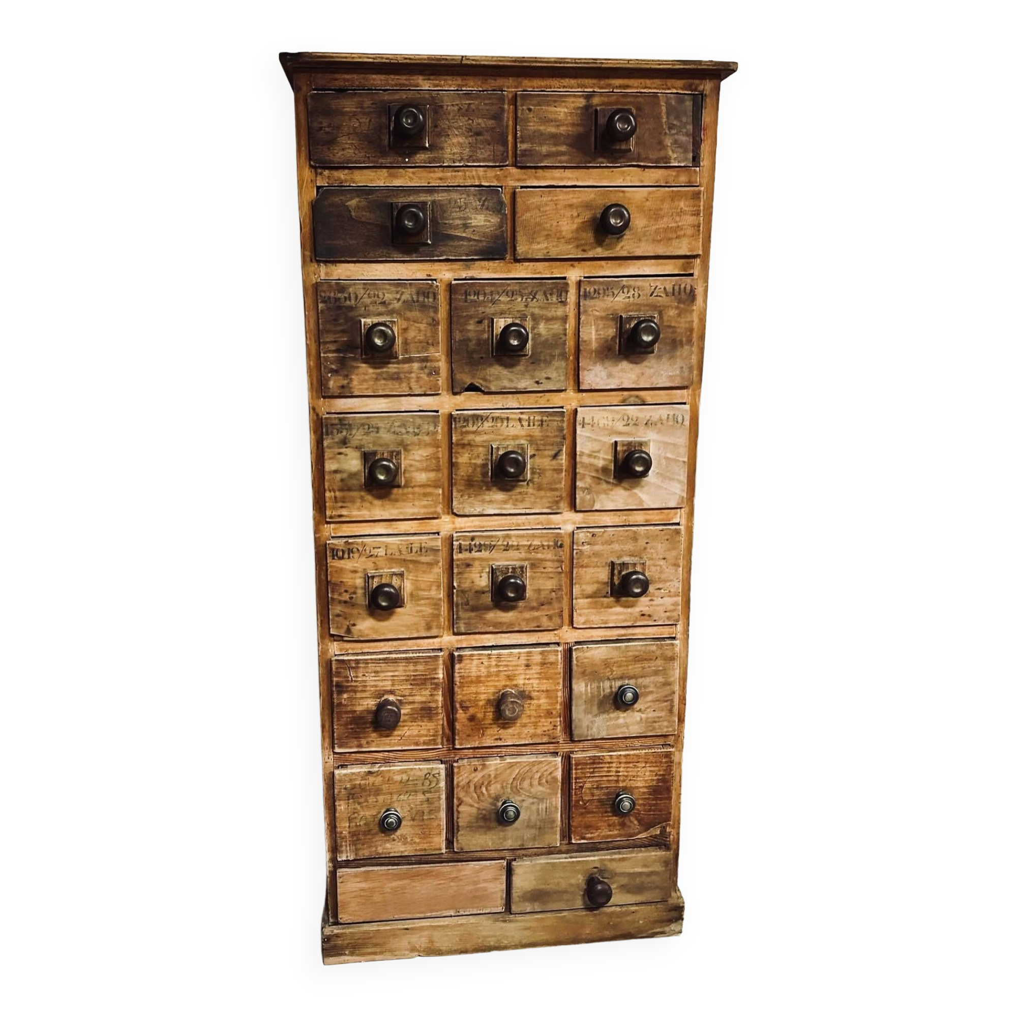 Apothecary cabinet with 20 drawers