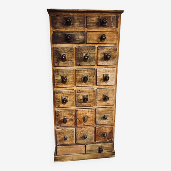 Apothecary cabinet with 20 drawers