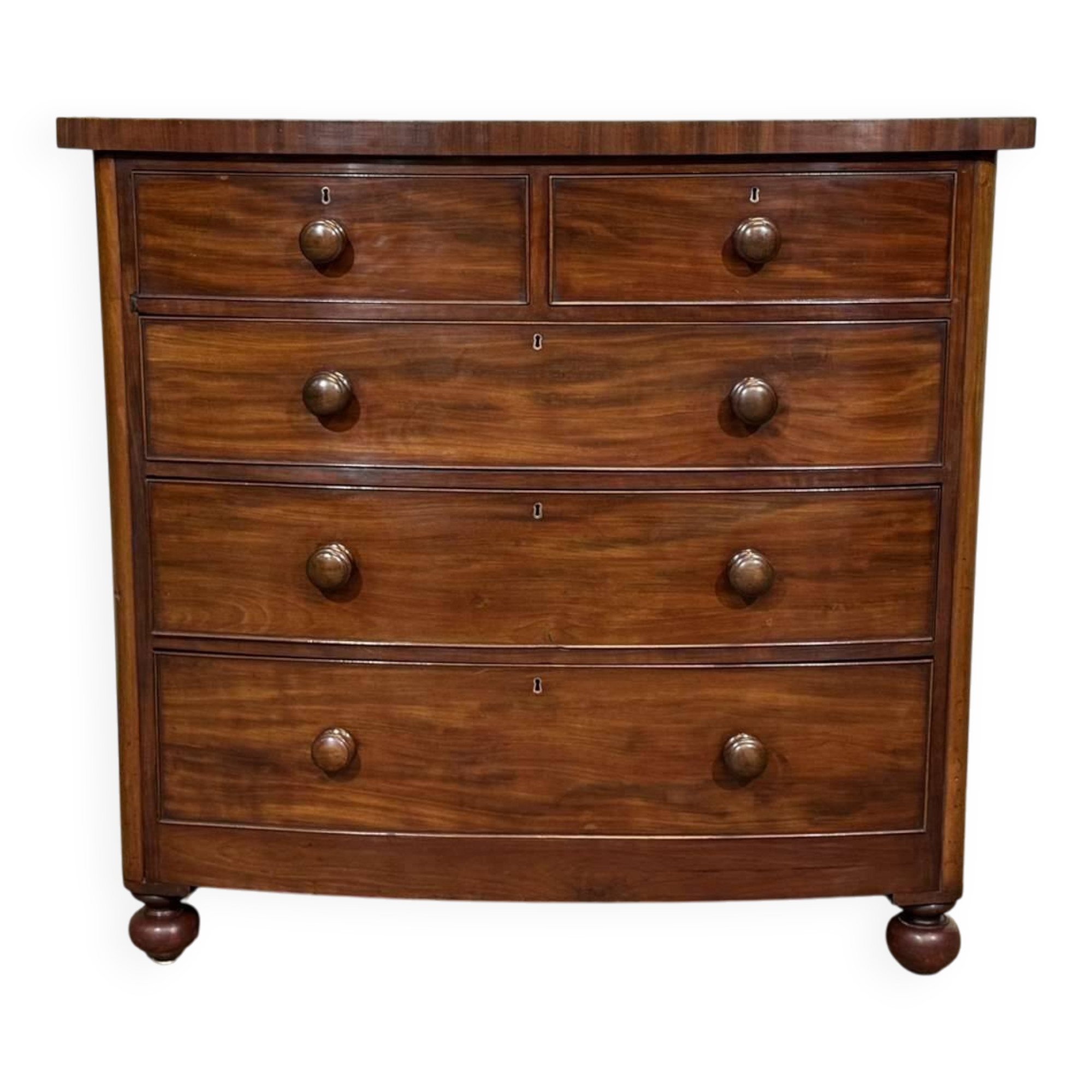 Commode Victorienne anglaise en acajou XIXème