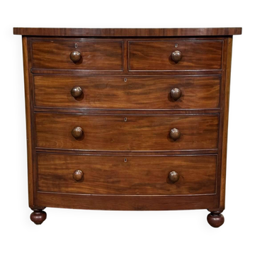 Victorian English mahogany commode from the 19th century.