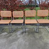 Lot of 4 Chairs Model Cesca designed by Marcel Breuer