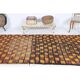 Vintage Turkish Hand-Knotted Wool Cotton Yellow Kilim Runner Rug 136x307