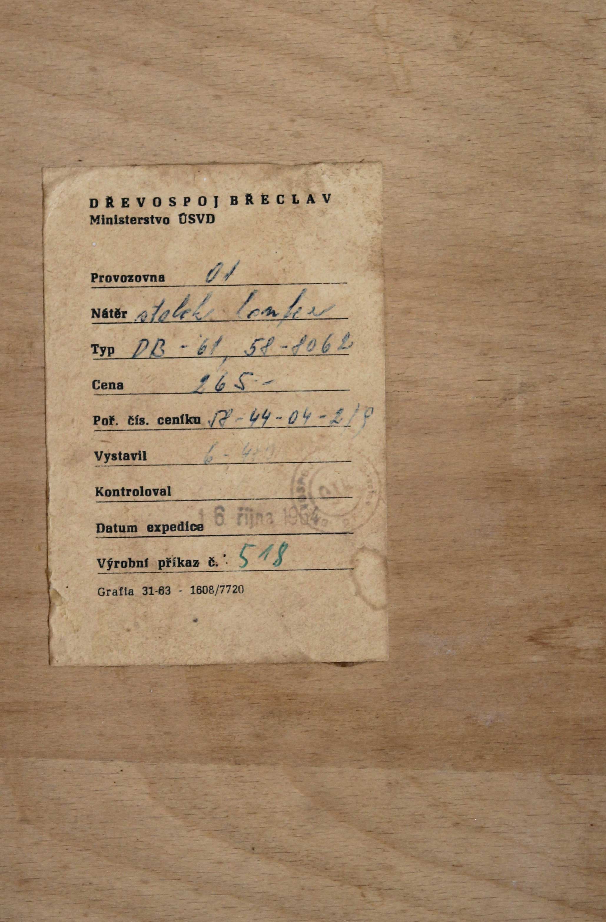 Table basse des années 1960