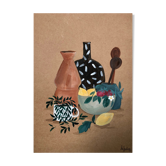 Painting A4 Ceramics and fruits