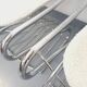 Set of 4 vintage Italian chairs by Gastone Rinaldi in chrome metal.