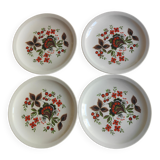 4 vintage plates 70s