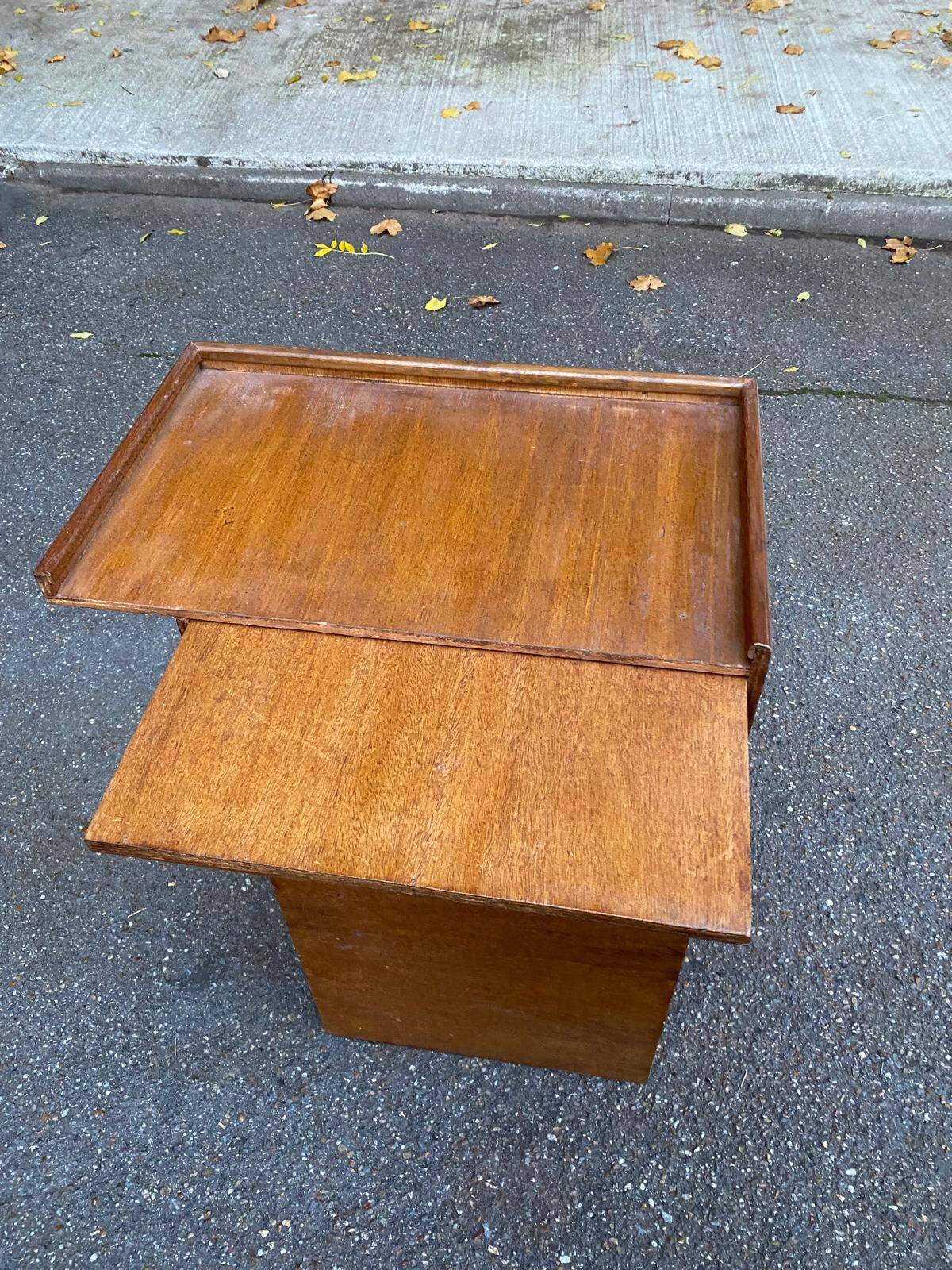 Scandinavian oak shelf, 1960s
