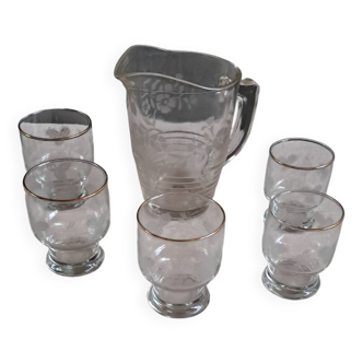 Carafe et verres