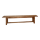 Old farmhouse bench in raw solid oak - 2.2m