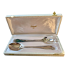 2 Christofle pearl salad cutlery.