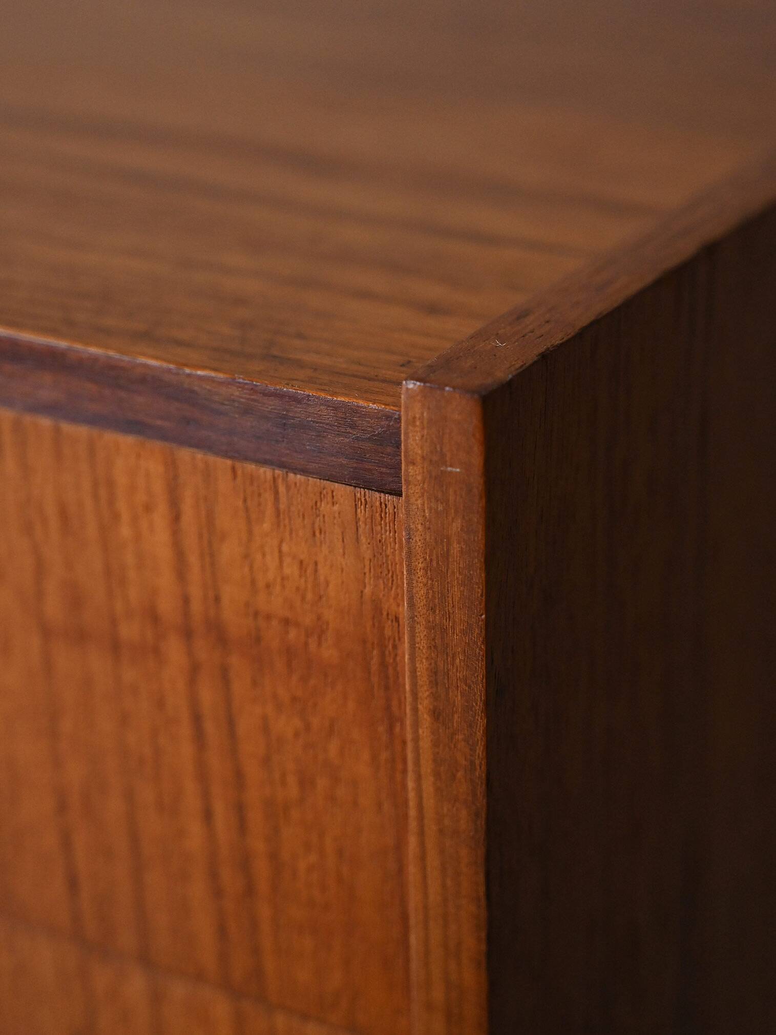 Vintage 1960s nightstand with two drawers