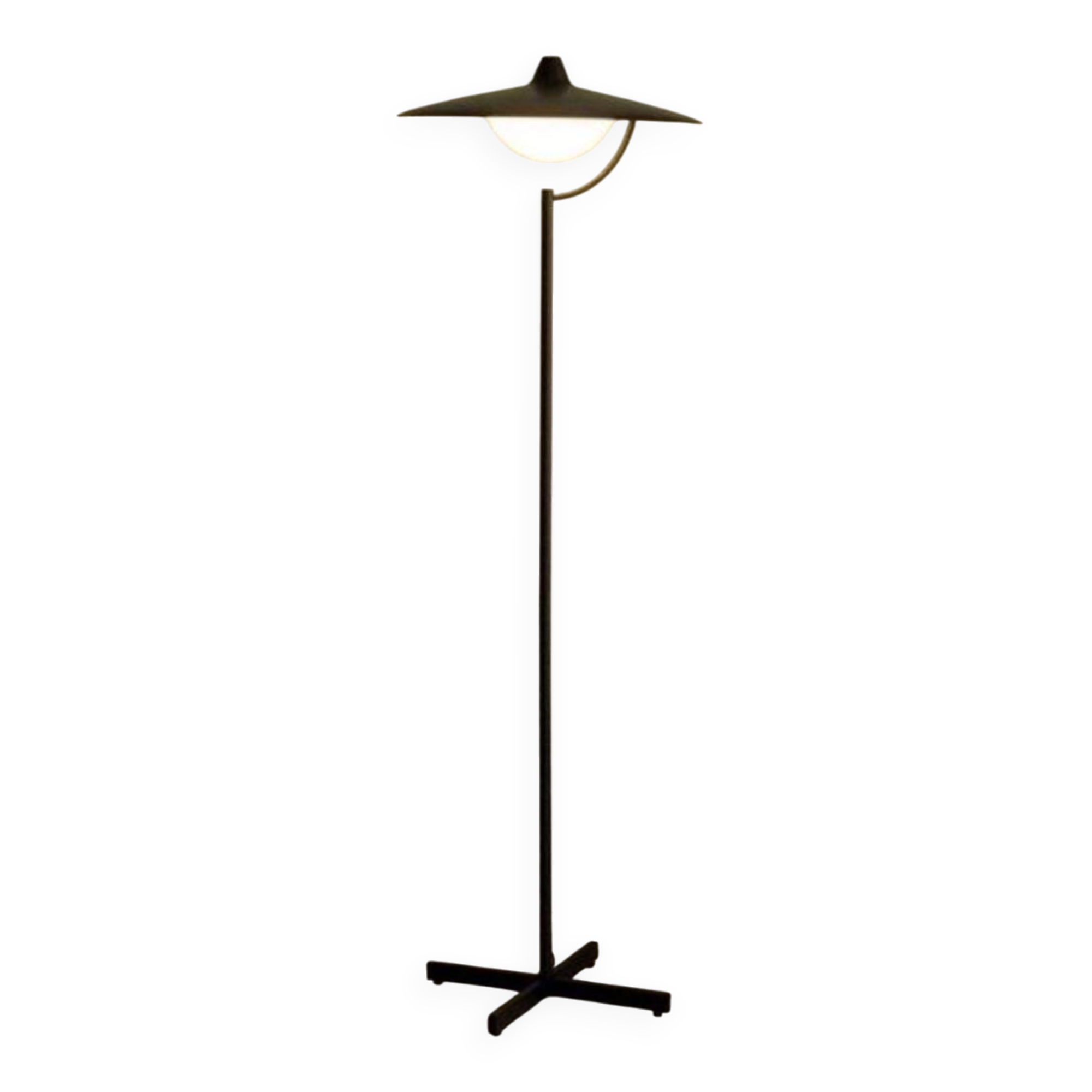 DCW Paris Biny black floor lamp, brand new and packaged.