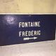 Plaque deco en fonte