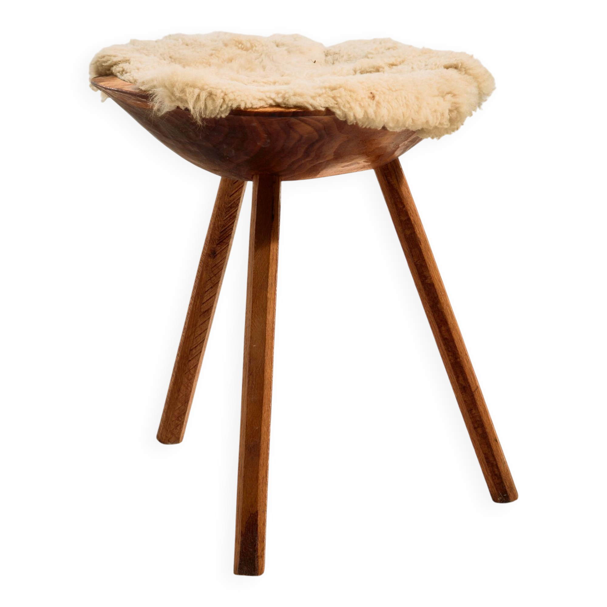 Handcrafted milking stool