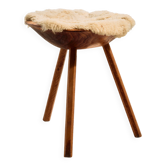 Tabouret de traite artisanal